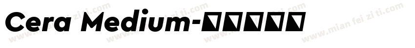 Cera Medium字体转换